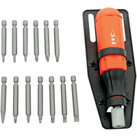 Jeu de tournevis multi-embouts de 15 pi&egrave;ces, Prise Plastique Moffatt Supply & Specialties