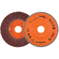 Disque &agrave; lamelles Enduro-Flex, 4-1/2" x 7/8", Type 27, Grain 40, Alumine de zirconium Moffatt Supply & Specialties