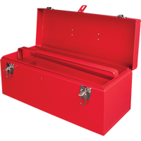 ATB100 Portable Tool Box with Metal Tool Tray, 8-3/4" D x 21" W x 9" H, Red Moffatt Supply & Specialties