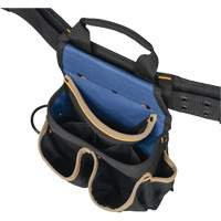 Combin&eacute;s de ceinture &agrave; outils &agrave; 20 pochettes, Polyester, Noir Moffatt Supply & Specialties