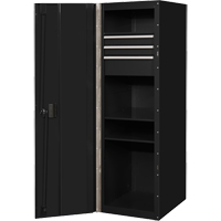 Armoire lat&eacute;rale s&eacute;rie RX, 3 tiroirs, 19" la x 25" p x 61" h, Noir Moffatt Supply & Specialties