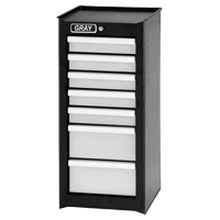 Armoire compl&eacute;mentaire, 7 tiroirs, 14-3/4" la x 18" p x 33,34" h, Noir Moffatt Supply & Specialties