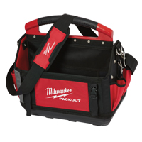 Packout Tote, Ballistic Nylon, 31 Pockets, Black/Red Moffatt Supply & Specialties