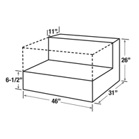 Steel Fuel Transfer Tank, Steel, 85 gal. Capacity, Black Moffatt Supply & Specialties