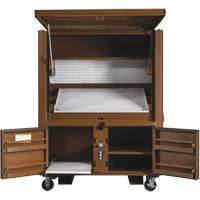 Field Office Jobsite Box, 33" W x 63" D x 80" H, Steel, Red Moffatt Supply & Specialties