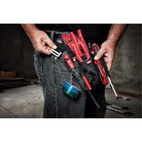 Compact Utility Pouch, Multiple Tool Holder, Nylon, 7 Pockets Moffatt Supply & Specialties