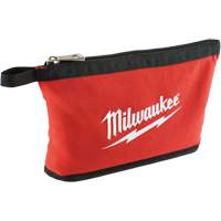 Zipper Pouch, Canvas, 1 Pockets, Black/Red Moffatt Supply & Specialties