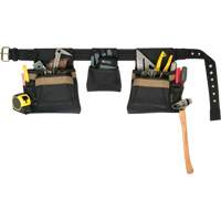 Deluxe Tool Belt Combo, Polyester, Black Moffatt Supply & Specialties