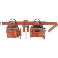Deluxe Tool Belt Combo, Leather, Tan Moffatt Supply & Specialties