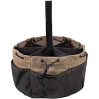 BUCKETBAG Tool Bag, Polyester, 18 Pockets, Black Moffatt Supply & Specialties