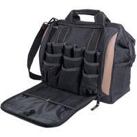 Multi-Compartment Tool Carrier, Polyester, 33 Pockets, Black Moffatt Supply & Specialties