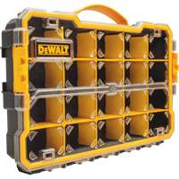 Organisateur avec compartiments PRO, 11" la x 17-5/8" p x 2-7/8" h, Noir/Jaune Moffatt Supply & Specialties
