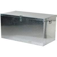 Aluminum Treadplate Portable Tool Box, 25-1/16" D x 49-1/4" W x 24" H, Silver Moffatt Supply & Specialties