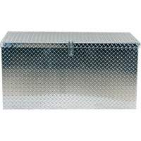 Aluminum Treadplate Portable Tool Box, 25-1/16" D x 49-1/4" W x 24" H, Silver Moffatt Supply & Specialties