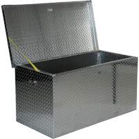 Aluminum Treadplate Portable Tool Box, 25-1/16" D x 49-1/4" W x 24" H, Silver Moffatt Supply & Specialties