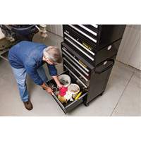 300 Series Middle Tool Chest, 26" W, 2 Drawers, Black Moffatt Supply & Specialties