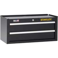 300 Series Middle Tool Chest, 26" W, 2 Drawers, Black Moffatt Supply & Specialties