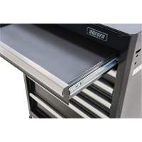 Chariot &agrave; outils industriel, 7 tiroirs, 27" la x 18-3/4" p x 39" h, Noir Moffatt Supply & Specialties