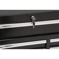 Industrial Tool Cart, 11 Drawers, 41" W x 18-3/4" D x 39-1/3" H, Black Moffatt Supply & Specialties