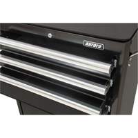 Industrial Tool Cart, 3 Drawers, 29-4/5" W x 21-1/5" D x 38-4/5" H, Black Moffatt Supply & Specialties