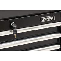 Industrial Tool Cart, 3 Drawers, 29-4/5" W x 21-1/5" D x 38-4/5" H, Black Moffatt Supply & Specialties