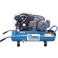 Contractor Series Air Compressors, Electric, 6.6 Gal. (8 US Gal), 125 PSI, 115/1 V Moffatt Supply & Specialties