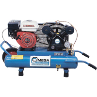 Contractor Series Air Compressors, Gas, 6.6 Gal. (8 US Gal), 125 PSI Moffatt Supply & Specialties