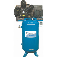 Industrial Series Air Compressors - Vertical Compressors - Two Stage, 66.6 Gal. (80 US Gal) Moffatt Supply & Specialties