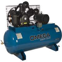 Industrial Series Air Compressors - Horizontal Compressors - Two Stage, 66.6 Gal. (80 US Gal) Moffatt Supply & Specialties