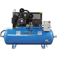 Industrial Series Air Compressors - Horizontal Compressors - Two Stage, 200 Gal. (240 US Gal) Moffatt Supply & Specialties