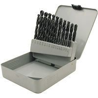 JET-KUT&reg; Black Oxide Drill Bit Set, 29 Pieces, High Speed Steel Moffatt Supply & Specialties