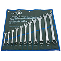 11-Piece SAE Raised Panel Combination Wrench Set, Combination, 11 Pieces, Imperial Moffatt Supply & Specialties