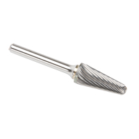 Solid Carbide Burrs - Taper Shape Radius End 14°, 1/4" Shank Moffatt Supply & Specialties