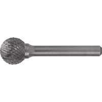 Solid Carbide Burrs - Ball Shape, 1/8" Dia., 1/8" Shank Moffatt Supply & Specialties