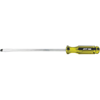 Slot Jumbo Handle Screwdriver, 3/8", 10" L, Plastic Handle Moffatt Supply & Specialties