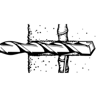 Rotary Rebar Cutters, 3/8", SDS-Plus Shank, Carbide Moffatt Supply & Specialties