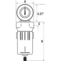 Filtres &agrave; air comprim&eacute;, Modulaire, 3/4" NPT, Drain Automatique Moffatt Supply & Specialties