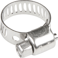 Hose Clamps - Stainless Steel Band & Screw, Min Dia. 1/5", Max Dia. 5/8" Moffatt Supply & Specialties