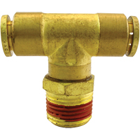 Raccords en t&eacute; pivotants m&acirc;les sur embranchement P.T.C., Laiton, 1/8" Moffatt Supply & Specialties