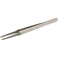 Tweezers - Flat Round Tips, Straight - 4.75" (120 mm) Moffatt Supply & Specialties