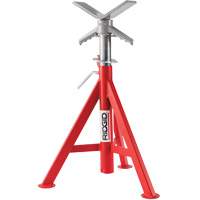 Supports de tuyaux abaiss&eacute; en V no VJ-98, 51-96 cm R&eacute;glage de la hauteur, 12" Capacit&eacute; max. de tuyau, 2500 lb Capacit&eacute; de charge max. Moffatt Supply & Specialties