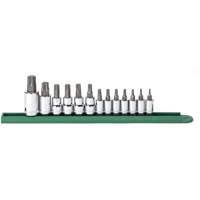 Jeu de douilles &agrave; embouts, Torx, Prise 1/2"/1/4"/3/8", 13 mrcx Moffatt Supply & Specialties