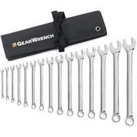 12-Point Long Pattern Wrench Set with Tool Roll, Combination, 15 Pieces, Imperial Moffatt Supply & Specialties
