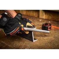 Double Cut File with Green Handle, Half Round, 8", Bastard Moffatt Supply & Specialties