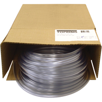 Tubing, Air/Water, 0.375" OD x 100' L, PVC, Clear, 55 PSI @ 20°C Moffatt Supply & Specialties