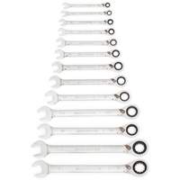 Jeu de cl&eacute;s &agrave; cliquets r&eacute;versibles SAE &agrave; 12 pans et 72 dents, Combinaison, 13 morceaux, Imp&eacute;rial Moffatt Supply & Specialties