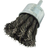Knotted Wire End Brushes, 1" Dia., 0.014" Wire Dia., 1/4" Shank Moffatt Supply & Specialties