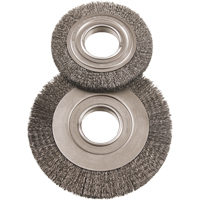 6" Major Wire Wheel Brushes, 6" Dia., 0.012" Fill, 2" Arbor Moffatt Supply & Specialties