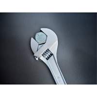 Adjustable Tapered Handle Wrench - Carded, 15" L, 1-11/16"/43 mm Max Width, Chrome/Polished Moffatt Supply & Specialties