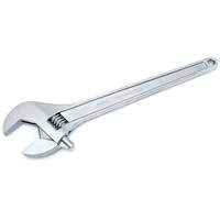 Adjustable Tapered Handle Wrench - Carded, 18" L, 2-1/16"/53 mm Max Width, Chrome/Polished Moffatt Supply & Specialties